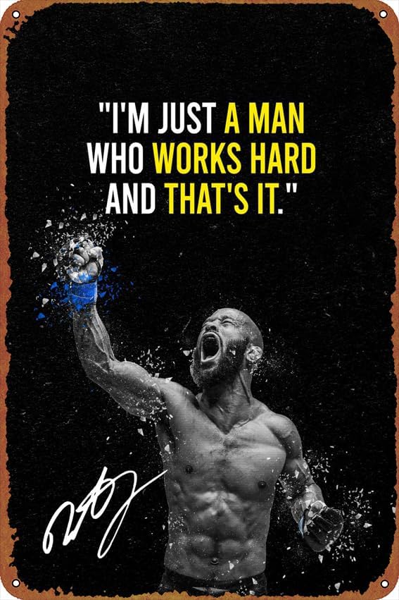Home Improvement Movie - Demetrious Johnson Self-Improvement Posters Tin Signs