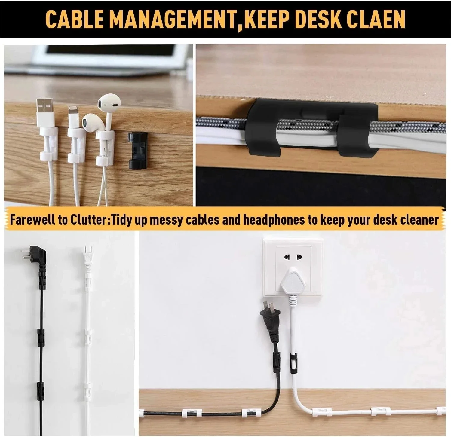 Cable Clips Organizer Drop Wir - Cable Staple Clip 评论和价格