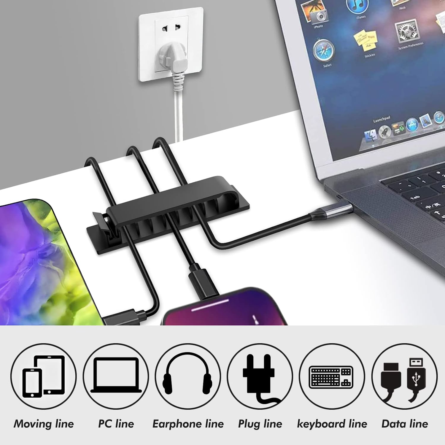 Cable Organizer Self Adhesive  - Cable Staple Clip 评论和价格