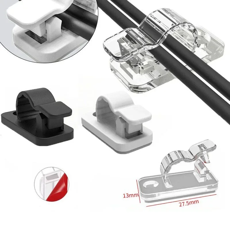10/50Pcs Self Adhesive Cable C - Cable Staple Clip 评论和价格