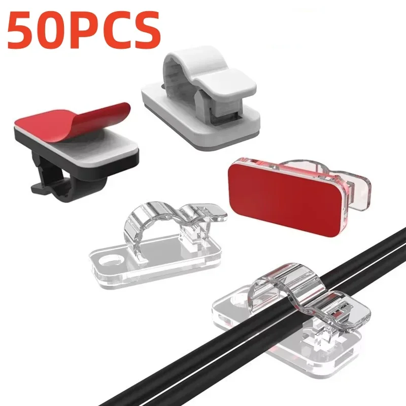 10/50Pcs Self Adhesive Cable C - Cable Staple Clip 评论和价格