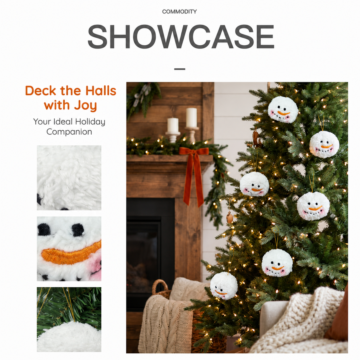 Snowball Christmas Ornament Cu - Home Improvement Store 评论和价格