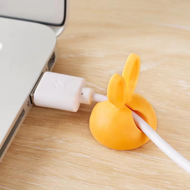 Cute Rabbit Ear Cable Manager  - Cable Staple Clip 评论和价格