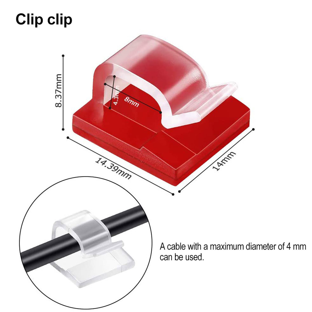 50pcs Cable Organizer Clips Ca - Cable Staple Clip 评论和价格