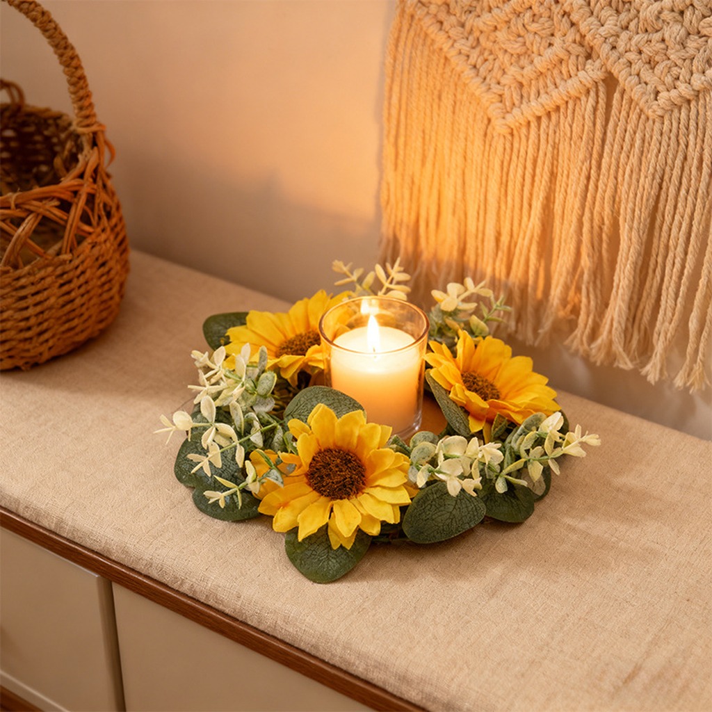 Artificial Sunflower Wreath Li - Home Improvement Store 评论和价格
